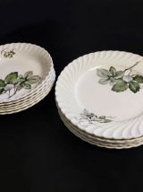 service Lunéville décor feuilles de vigne