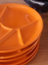 Ensemble fondue le creuset vintage