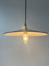 PAIRE GRANDES SUSPENSIONS INDUSTRIELLES EMAILLEES NOIRES 29 