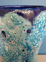 Vase en céramique fat lava Vallauris années 60/70
