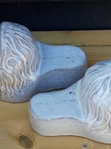 Porte pots lion en céramique