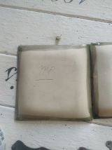 Lot de deux magnifiques vide poche en terre cuite et céramiq