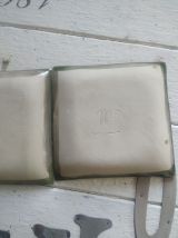 Lot de deux magnifiques vide poche en terre cuite et céramiq