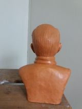 Buste de Pagnol signé Marius Chave en terre cuite