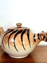Théière céramique tigre kitsch 