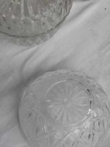 setde coupelles en verre vintage