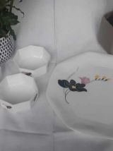 Set coupelles a dessert et plat de service arcopal anais