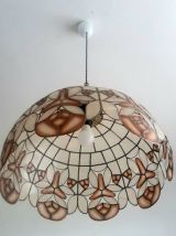 Suspension art déco XXL en nacre , vers 1970 