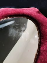 miroir ovale velours