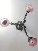lustre 3 feux art déco