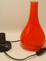 Lampe en opaline orange