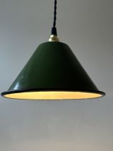 LOT 3 SUSPENSIONS CONIQUES EMAILLEES VERTES INDUSTRIELLES 