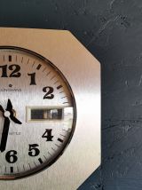 Horloge formica vintage pendule murale silencieuse Junghans
