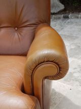 Canapé en cuir Vintage 3 places