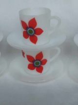 6 tasses a cafe et soucoupes arcopal 