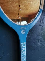 Miroir mural ovale bois raquette tennis vintage Gerco Master