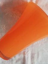 Vase verre orange 70