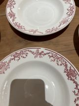 Assiettes creuses Longwy 