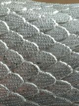 Plateau de service à poisson / Bois &amp; fonte d'aluminium 