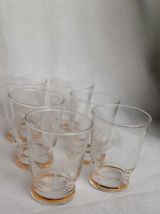 2 lots de 6 verres vintage