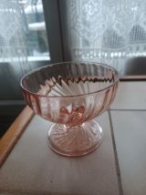 Vintage 6 grandes coupes à glace modèle ROSALINE d'Arcoroc  
