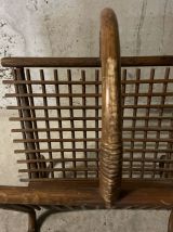 Porte-revues en rotin années 60