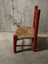 Chaise paillée enfant