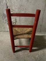 Chaise paillée enfant