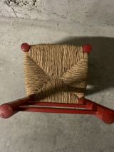 Chaise paillée enfant