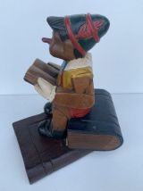 Pinocchio en bois artisanal ancien