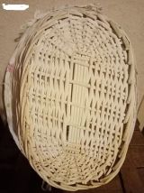 panier osier et tissu