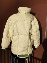 Doudoune rembourrée oversize 3/4 vintage providence . Crème
