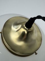 ANCIENNE SUSPENSION VINTAGE EN OPALINE  20 CM