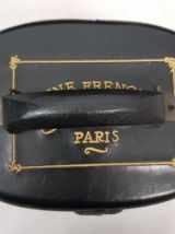 Trois boîtes à chaussures avec imprimé brodé - Cuir PU, bois