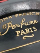 Trois boîtes à chaussures avec imprimé brodé - Cuir PU, bois