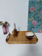 Plateau en bois courbé style scandinave