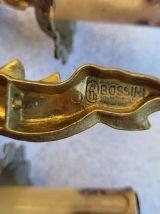 3 Appliques murales laiton ou bronze Bossini