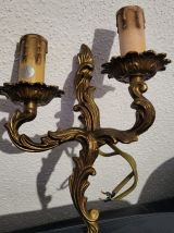 3 Appliques murales laiton ou bronze Bossini