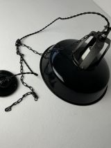 ANCIENNE SUSPENSION INDUSTRIELLE EMAILLEE MAZDA 34,5 CM 