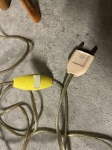 Lampe en rotin années 60