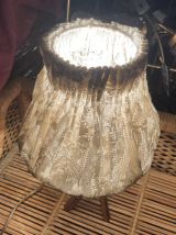 Lampe en rotin années 60