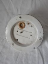 Plafonnier vintage en verre pointe diamant Limburg a610 doré