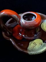 Bougeoir céramique flammée Vallauris