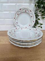 Set de 6 assiettes creuses en porcelaine