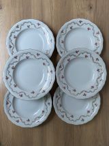 Set de 6 assiettes creuses en porcelaine