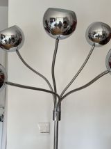 Lampadaire chromé eyeball inspiration Goffredo Reggiani