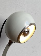 Lampe vintage EYE BALL. 1970. Blanc.