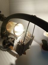 Lampe à poser recyclage déco artisanale "Vélo-moteur"