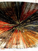 Grand Plat en verre - Long. 46 cm ! - Art Déco