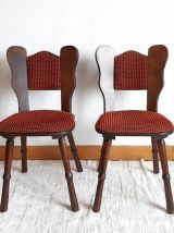 Chaises brutalistes vintage de montagne